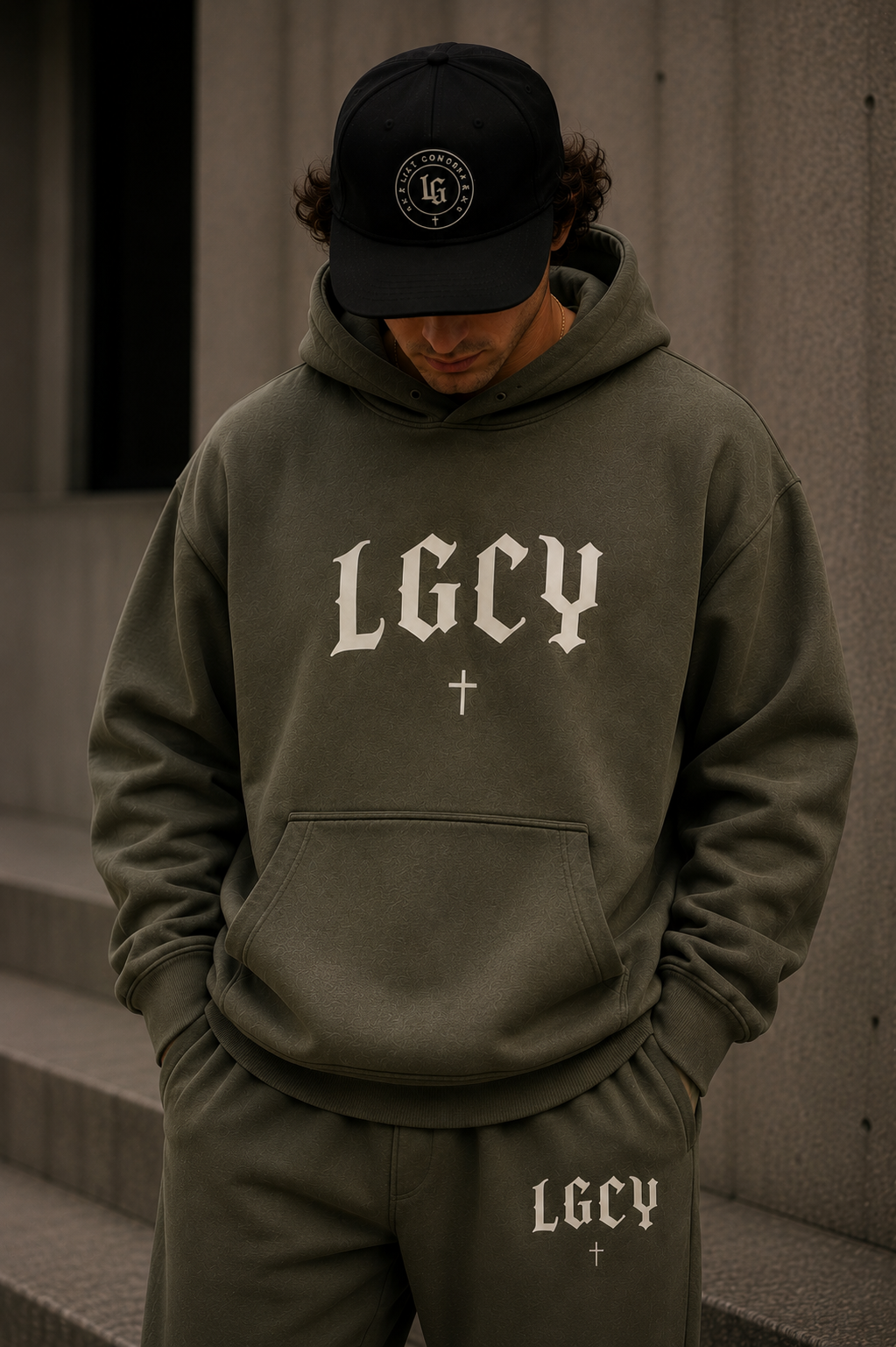 LGCY Conform Oversized Hoodie — detail view